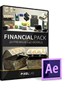 The Pixel Lab Financial Combo Pack For Video Copilot Element 3D / Maxon Cinema 4D (For Element 3D and Cinema 4D)