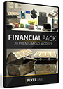 The Pixel Lab Financial Pack For Video Copilot Element 3D (For Element 3D)