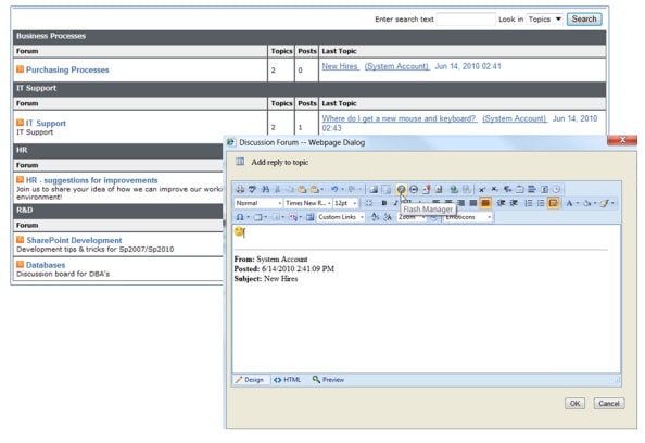 Development license for SharePoint Discussion Board Feature