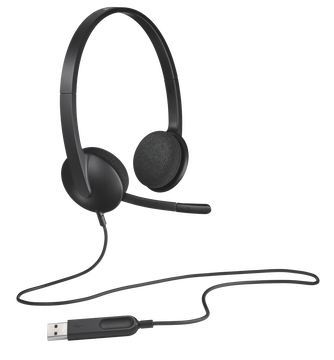 Гарнитура Logitech H340 USB, цвет черный Гарнитура Logitech H340 USB, цвет черный