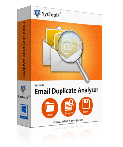 SysTools EMail Duplicate Analyzer Business License, unlimited clients, single location, incl. 1 Year Updates