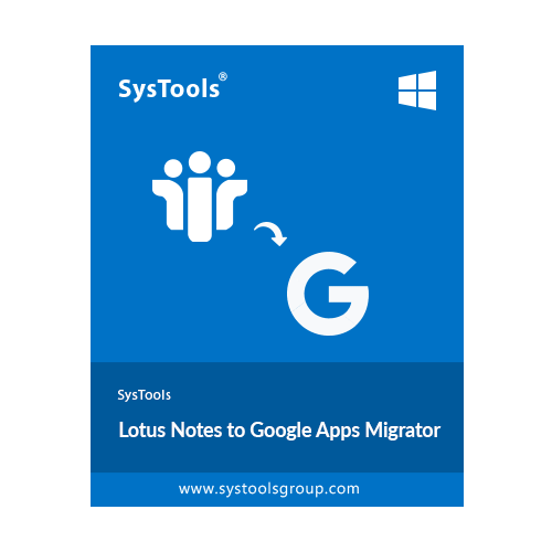 SysTools Lotus Notes to Google Apps License, 1000 user, incl. 1 Year Updates