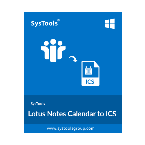 SysTools Lotus Notes Calendar to ICS Enterprise License, unlimited clients/locations, incl. 1 Year Updates