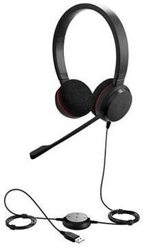 Гарнитура Jabra Evolve EVOLVE 20 Stereo, цвет красный/черный Гарнитура Jabra Evolve EVOLVE 20 Stereo, цвет красный/черный