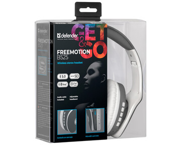 Bluetooth-гарнитура Defender FreeMotion B525, цвет белый/серый Bluetooth-гарнитура Defender FreeMotion B525, цвет белый/серый