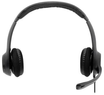 Гарнитура Logitech H390, цвет черный/серебристый Гарнитура Logitech H390, цвет черный/серебристый