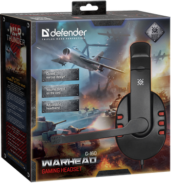Гарнитура Defender Warhead G-160, цвет черный Гарнитура Defender Warhead G-160, цвет черный