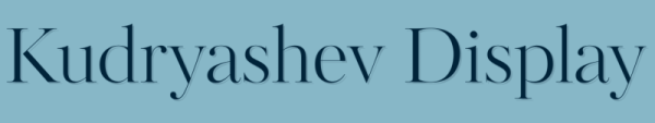 ParaType Font Kudryashev Display